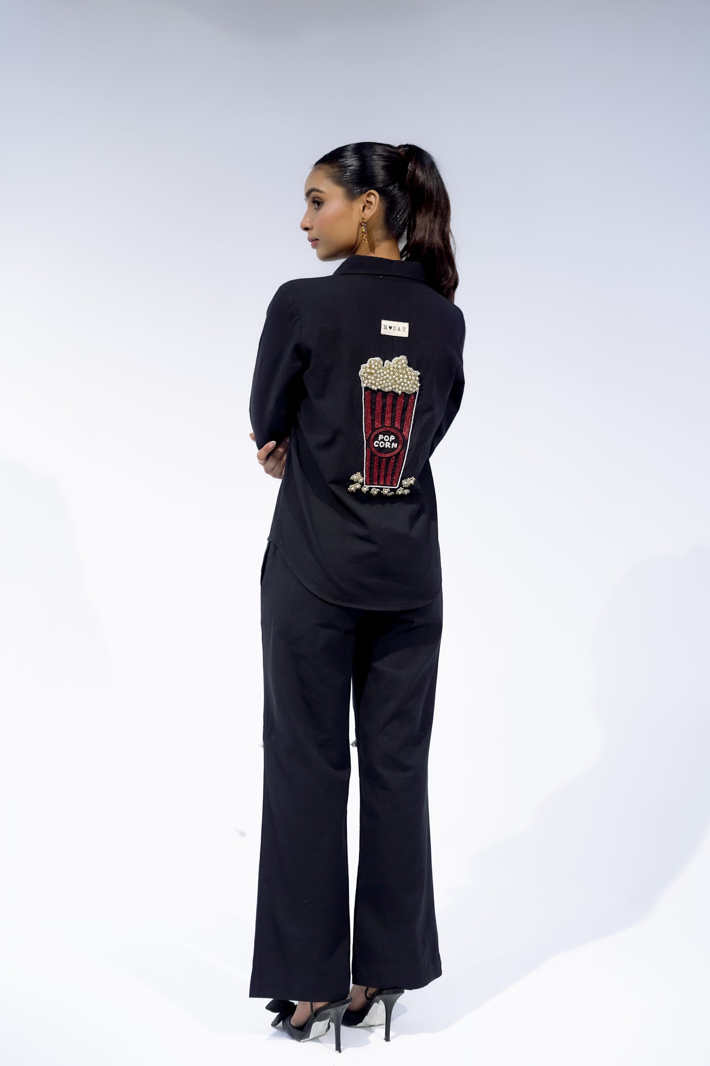 Black Pop Up Pant