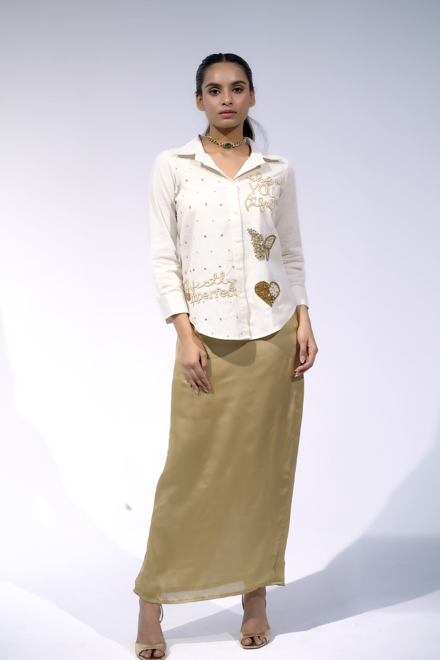 Long Gold Skirt
