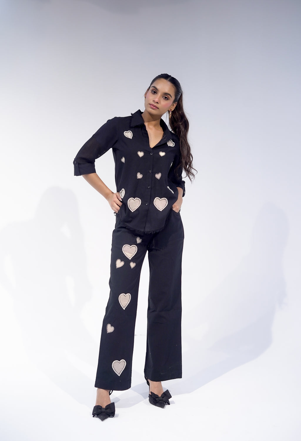 Black All Hearts Pant