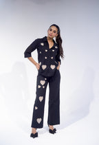 Black All Hearts Pant