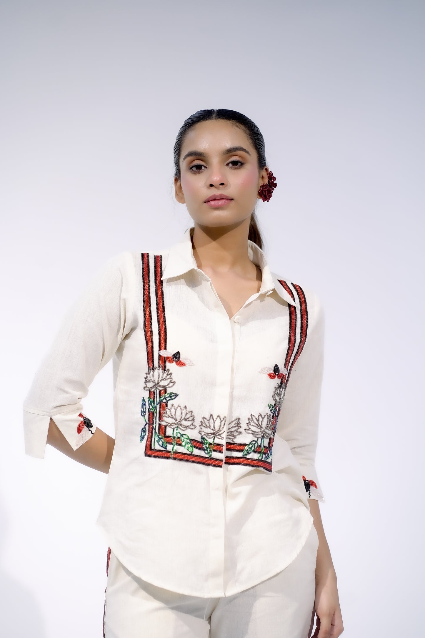 The Scarlet Bloom Shirt