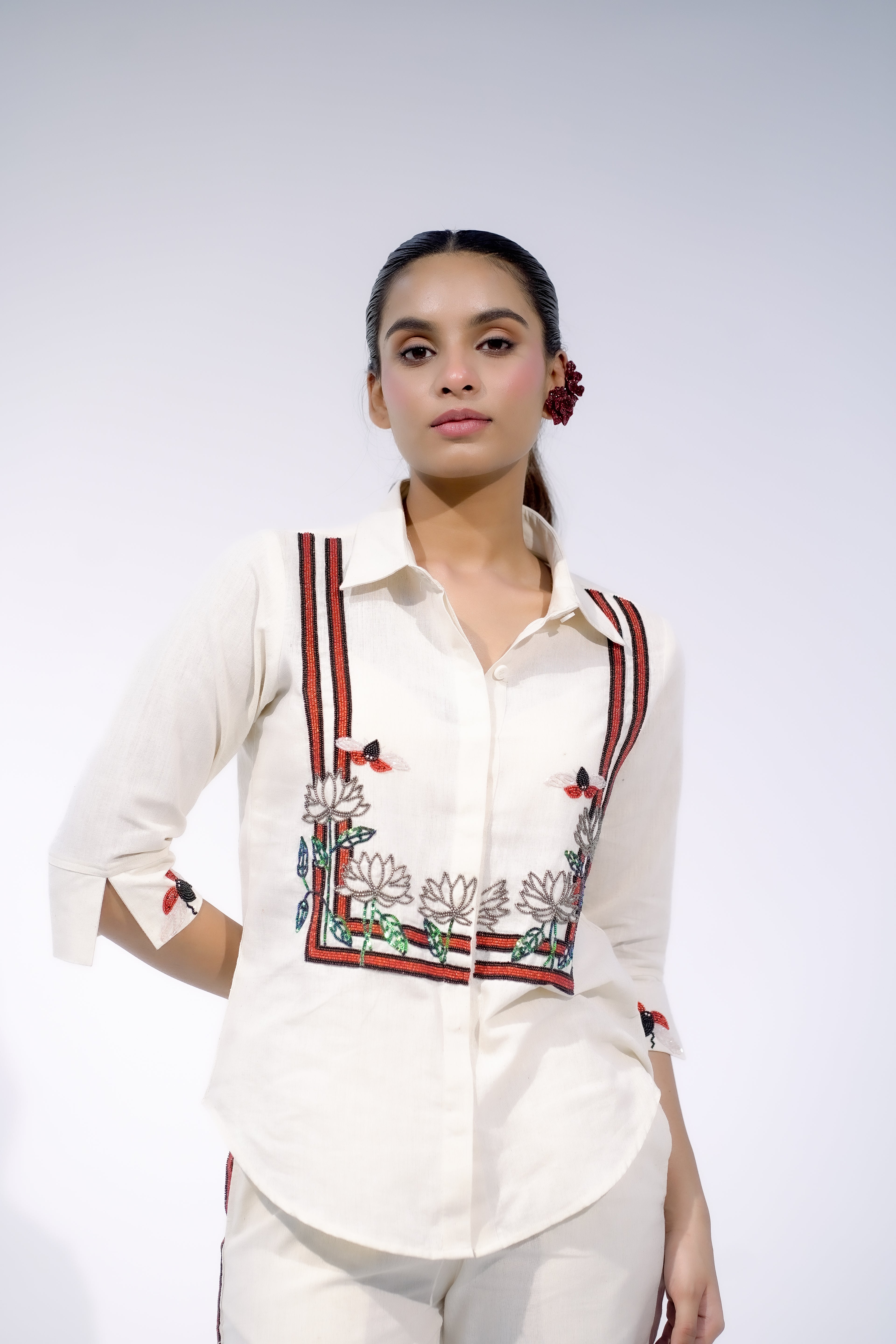 The Scarlet Bloom Shirt