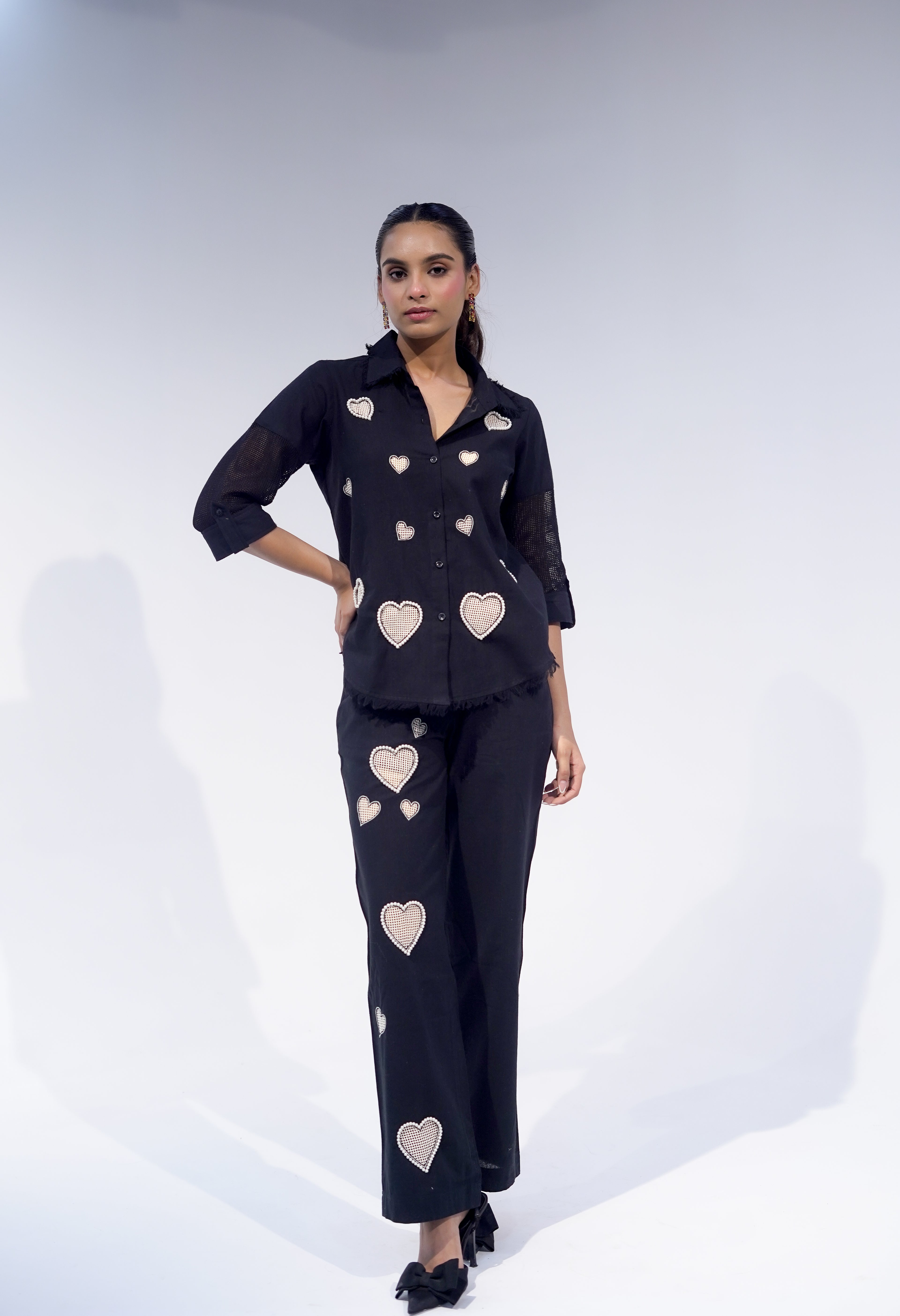 Black All Hearts Pant