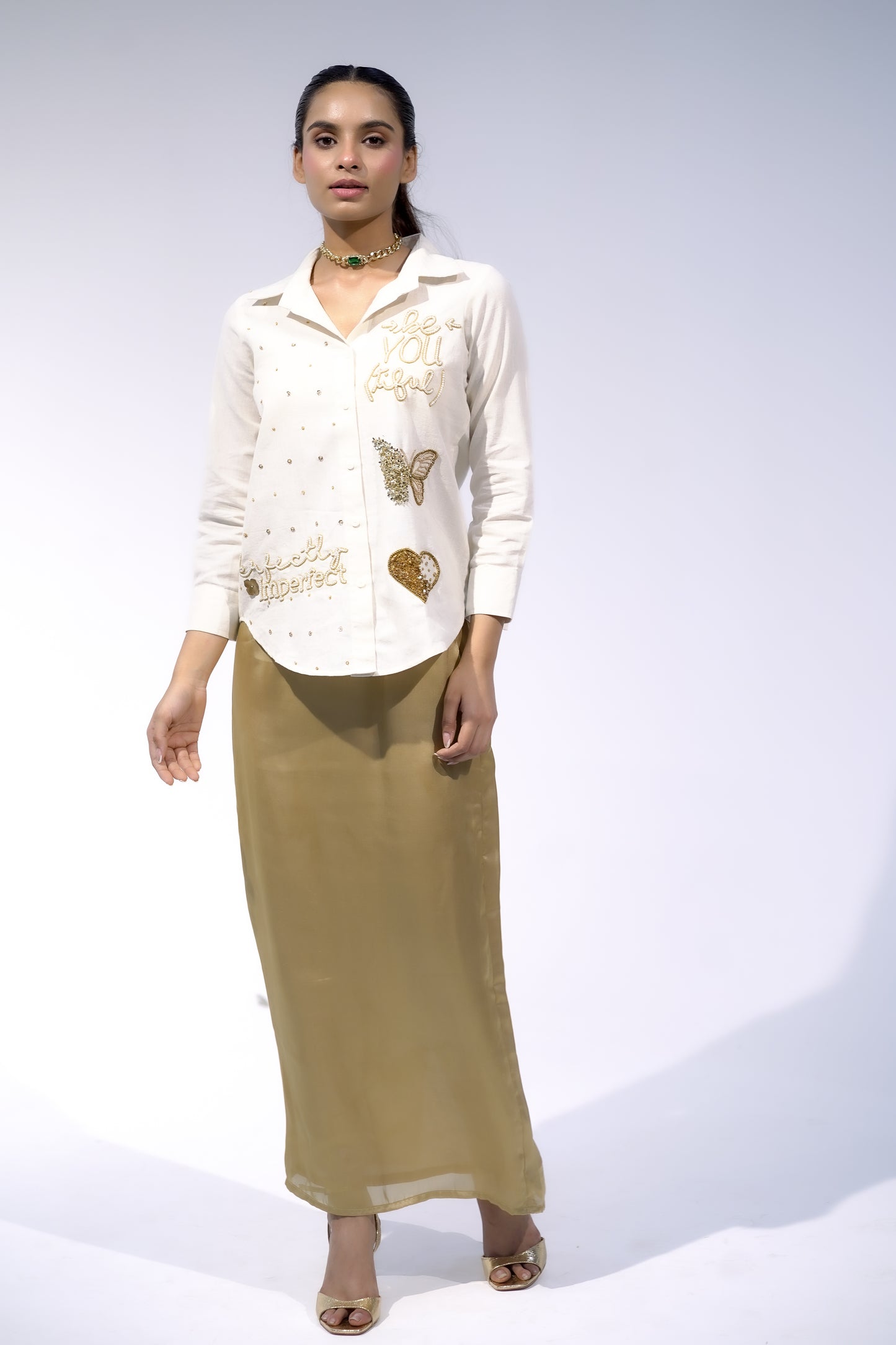 Long Gold Skirt