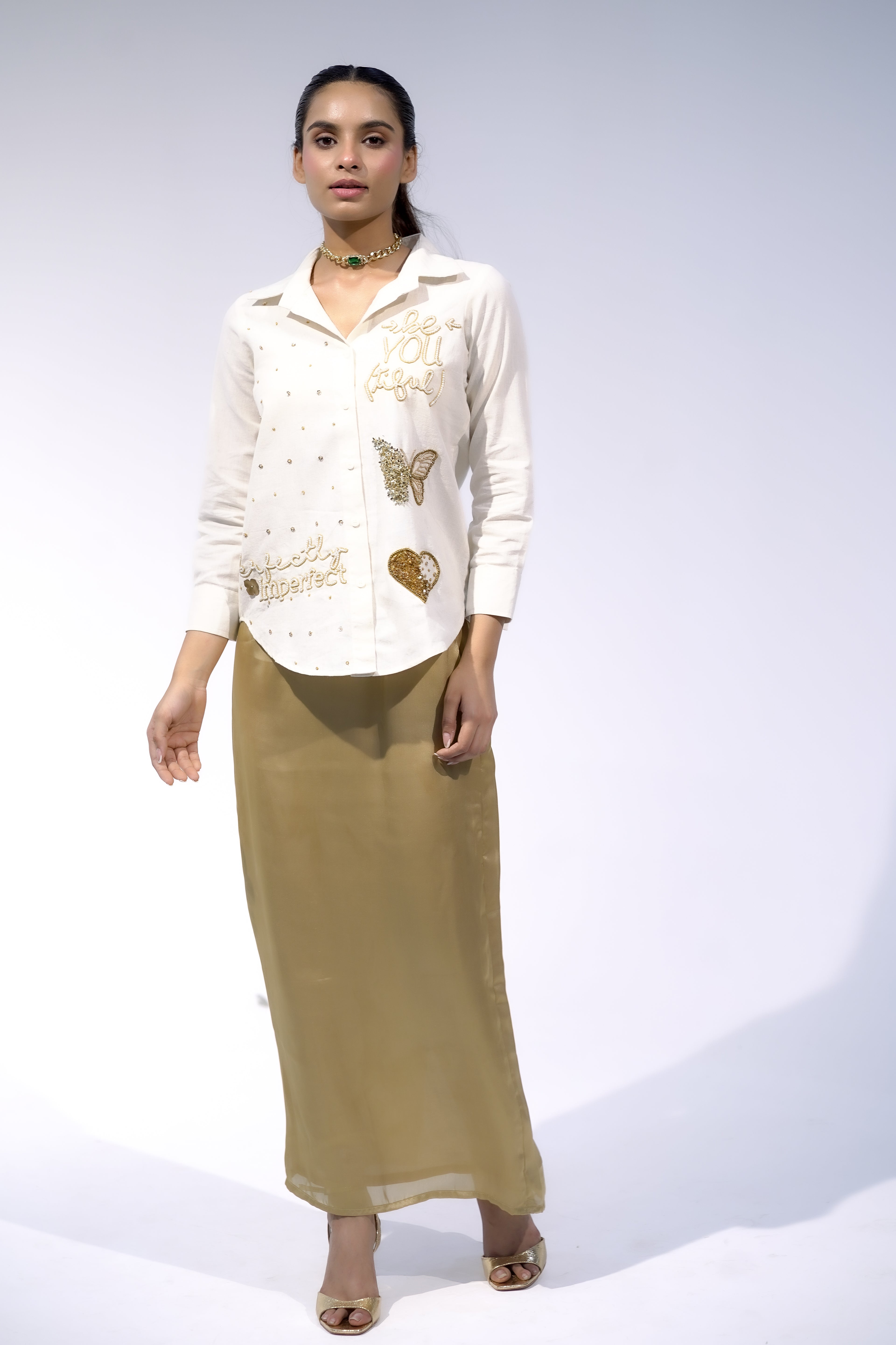 Long Gold Skirt