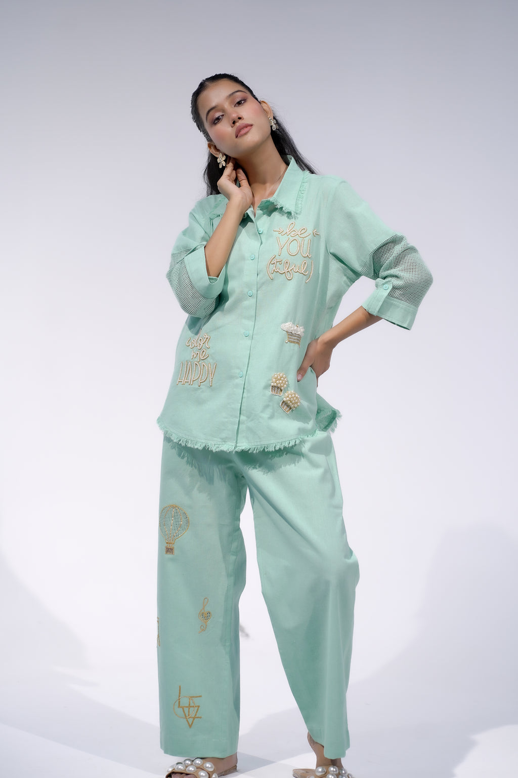 Blue All things love Pant