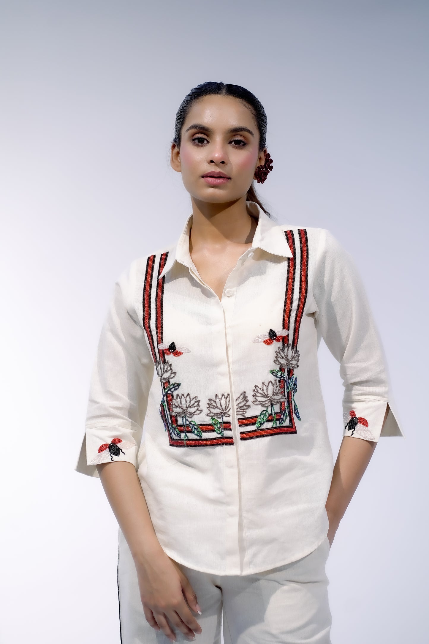 The Scarlet Bloom Shirt