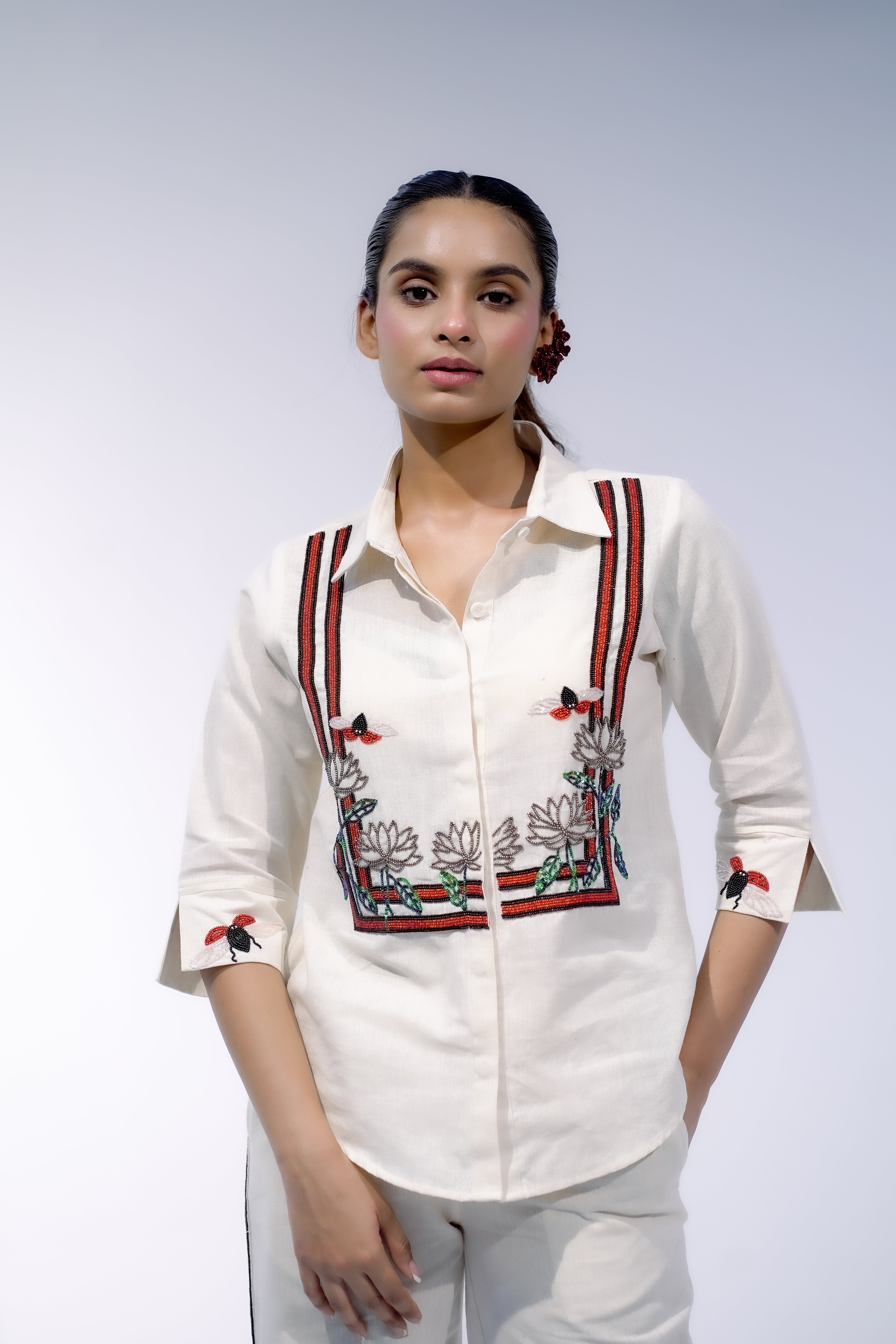 The Scarlet Bloom Shirt