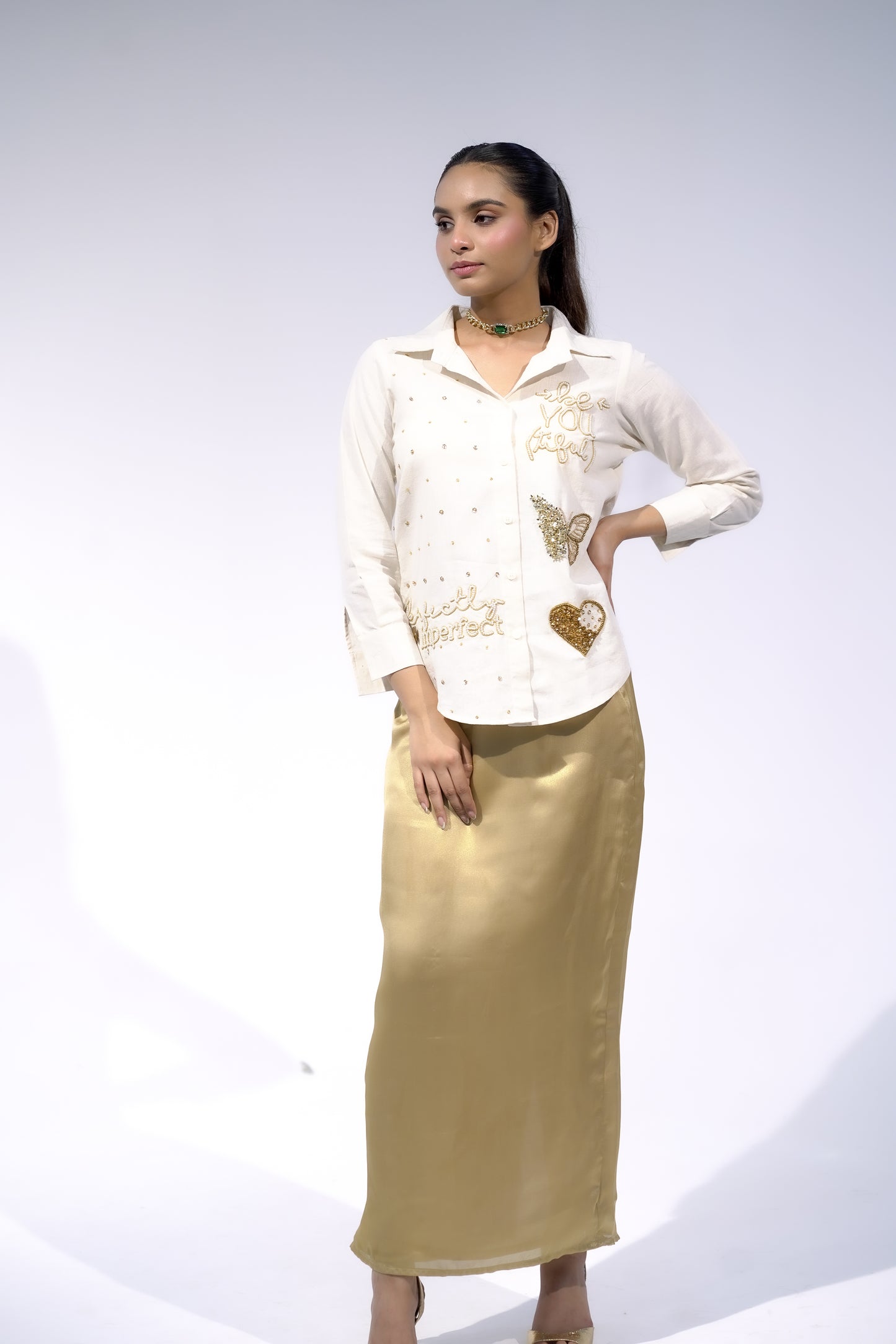 Long Gold Skirt