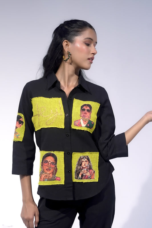Black Tauba Tauba Shirt
