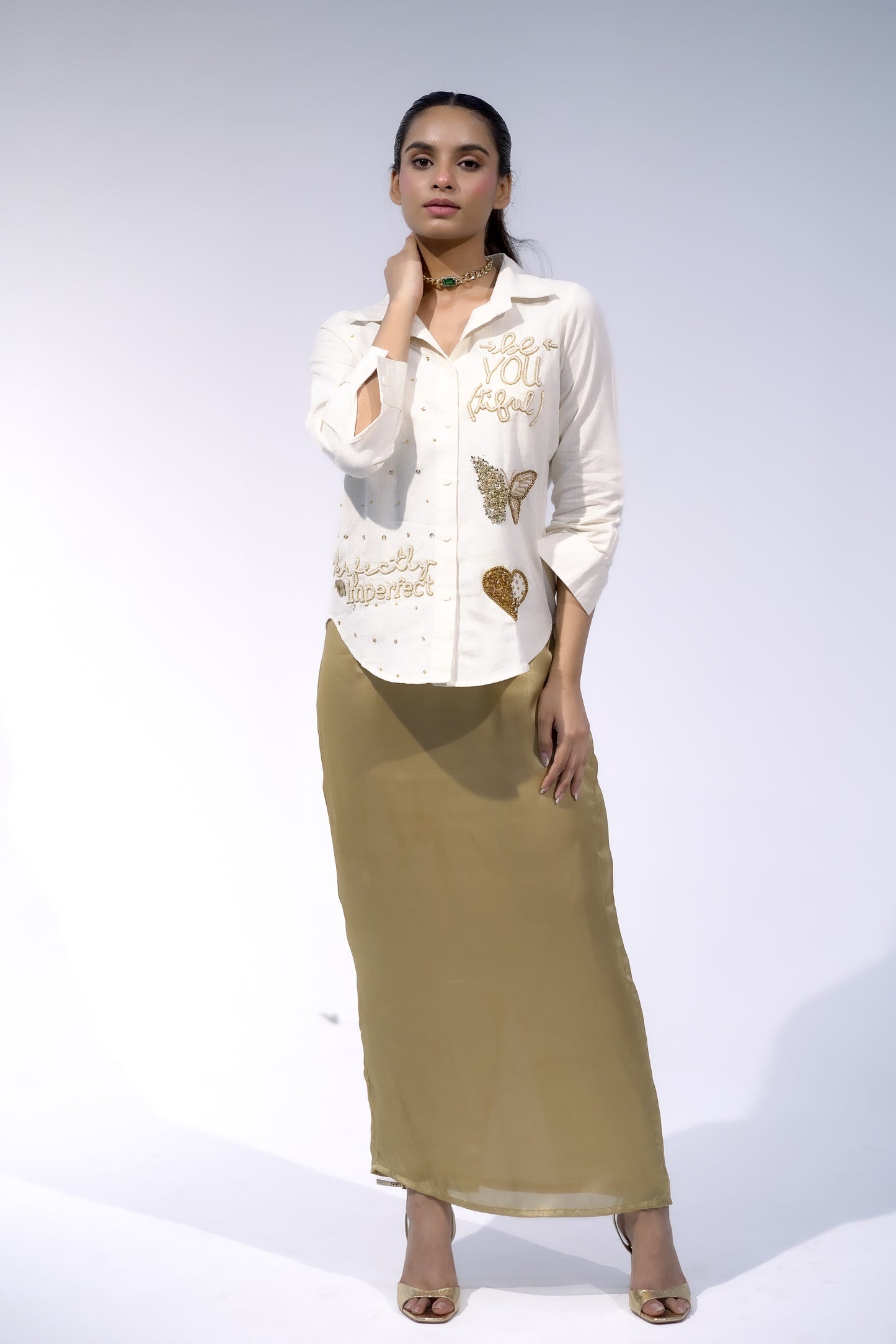 Long Gold Skirt