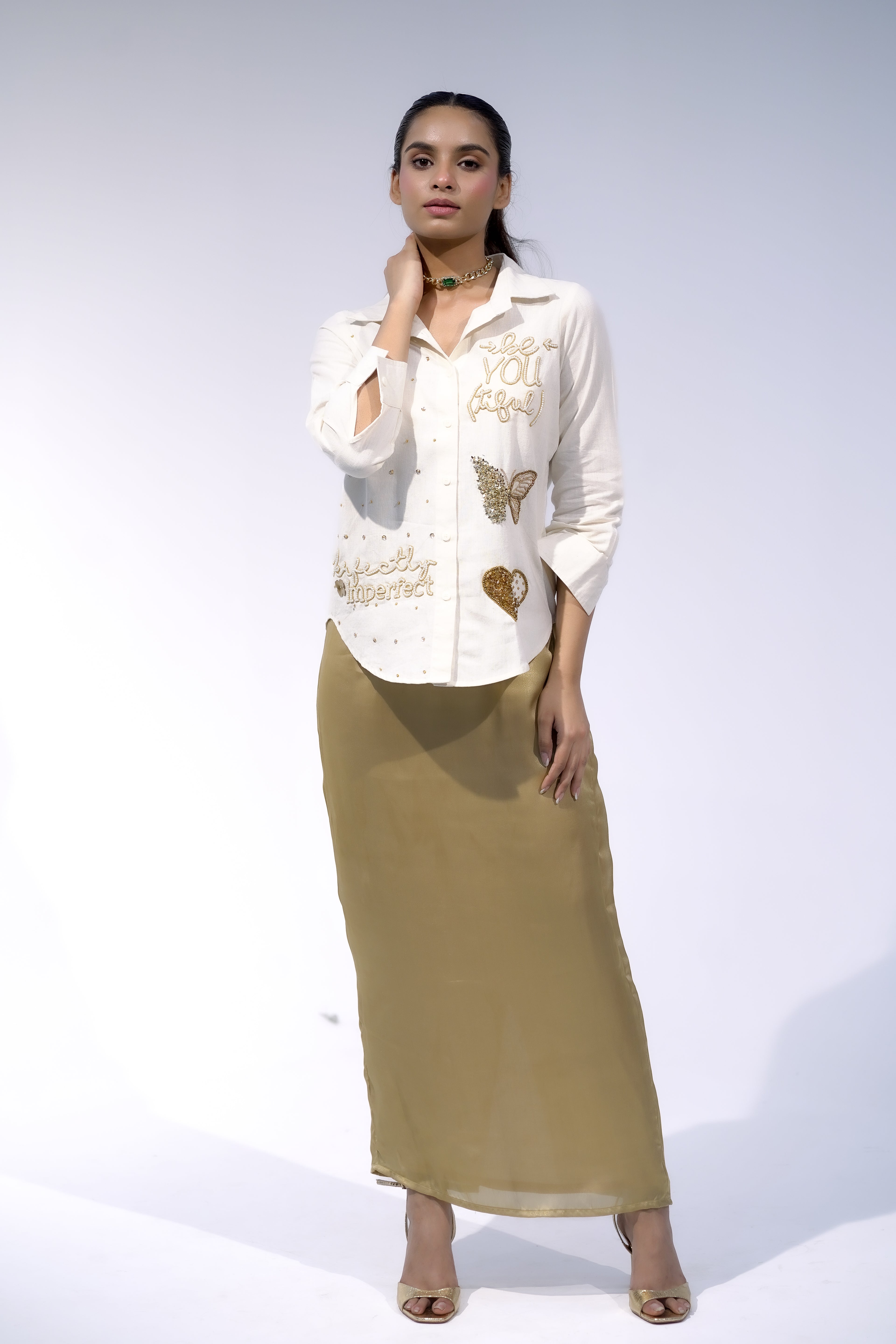 Long Gold Skirt