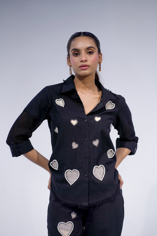 Black All Hearts Shirt