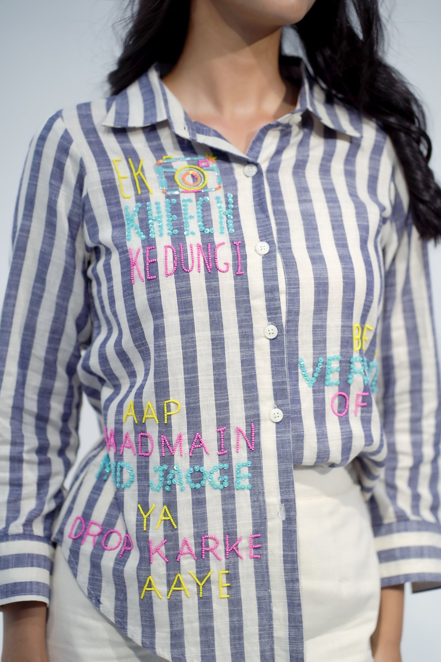 Irritated but still me Shirt in Stripes
