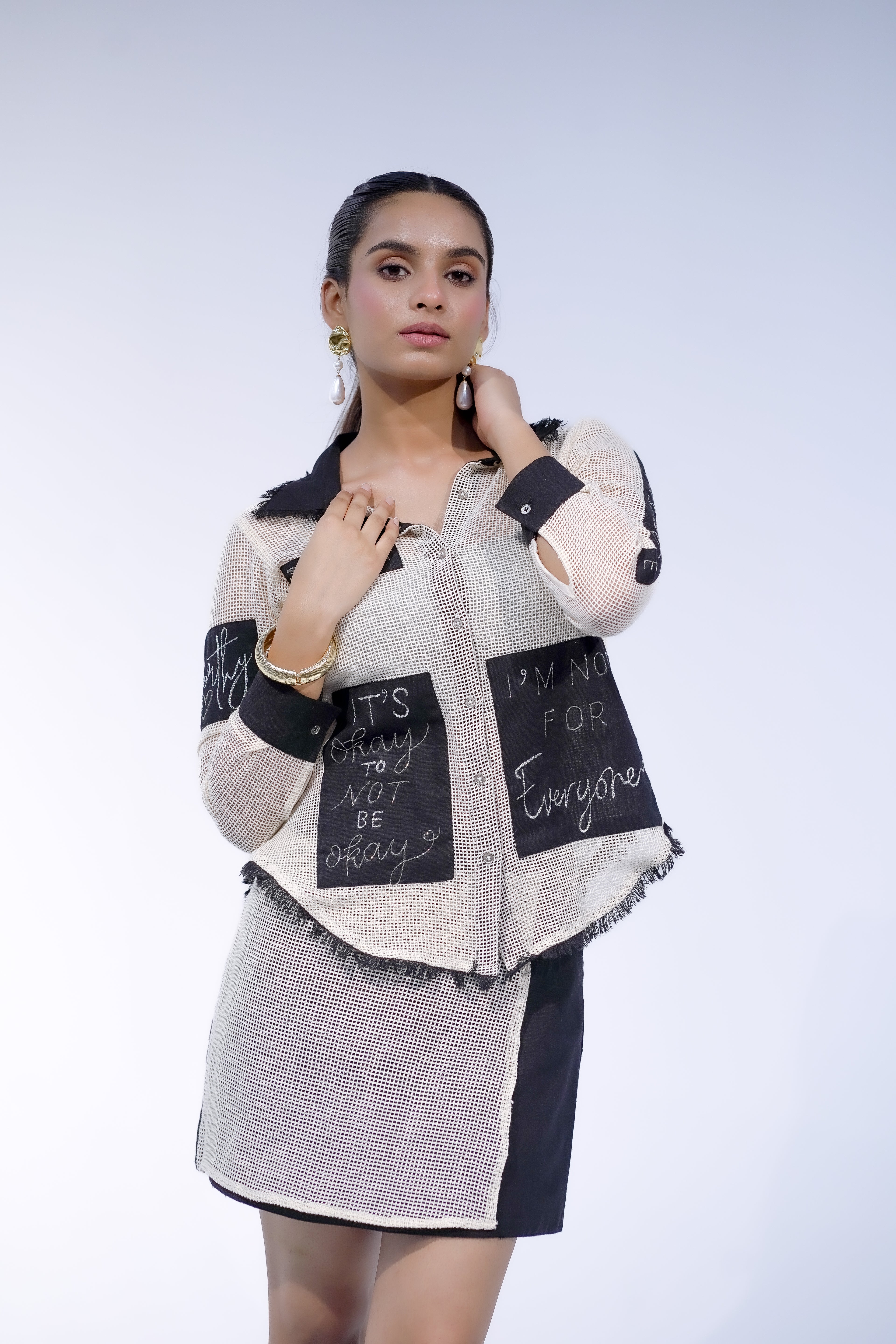 The Black and White Skirt