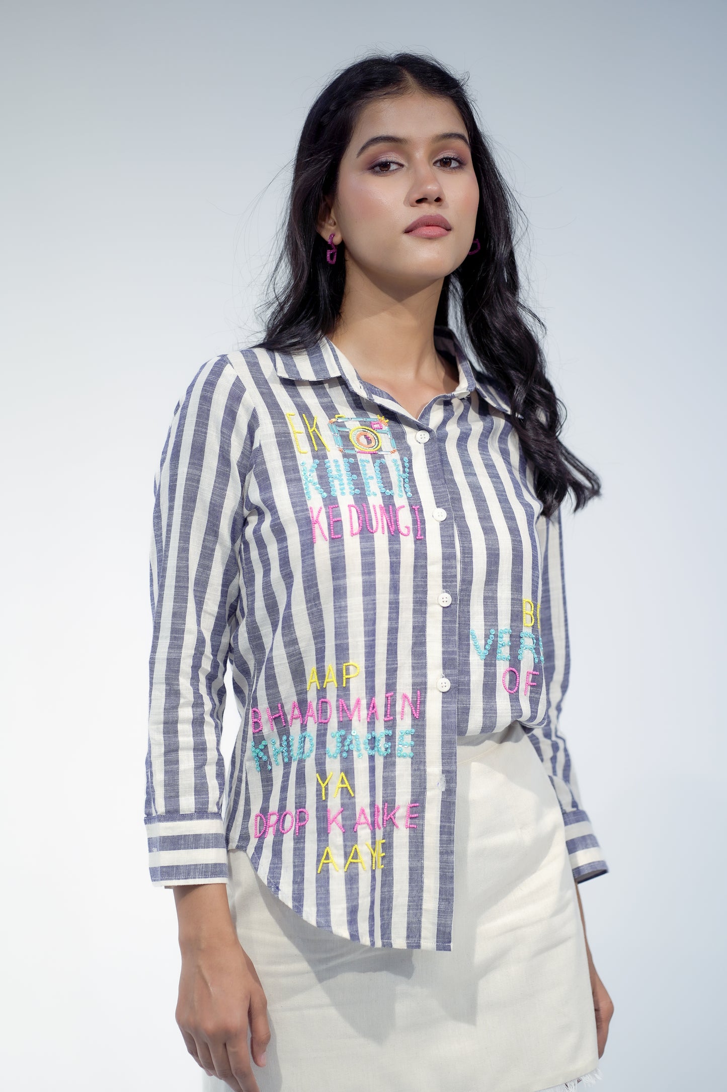 Irritated but still me Shirt in Stripes