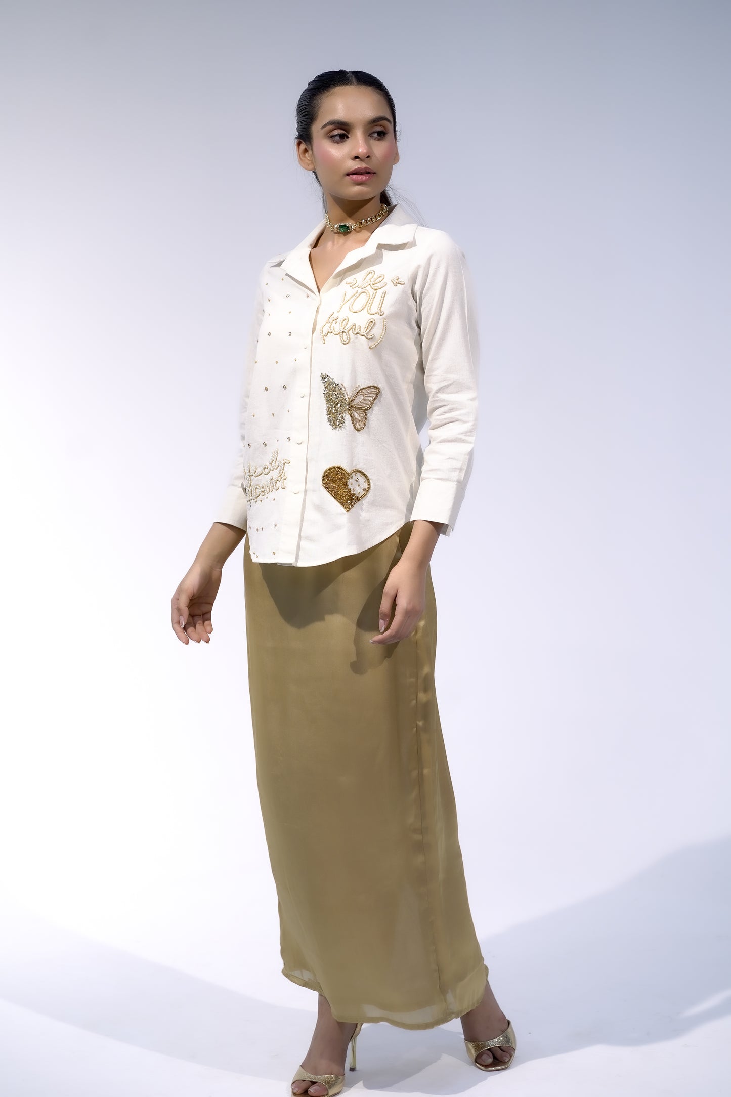 Long Gold Skirt