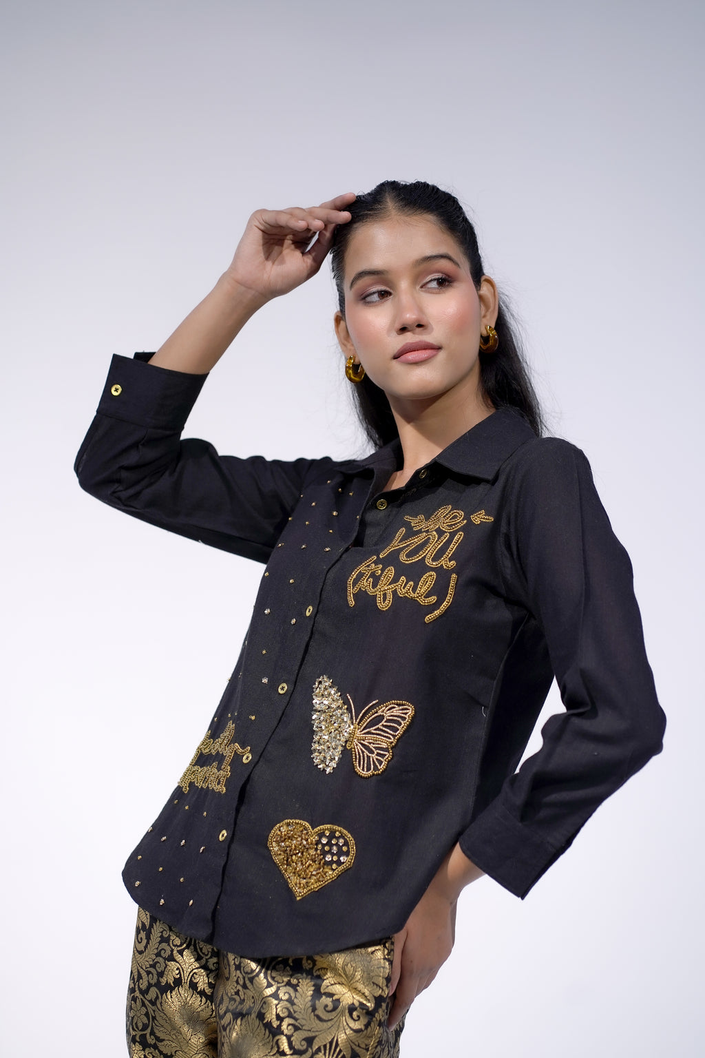 Black Be YOU tiful Butterfly Shirt