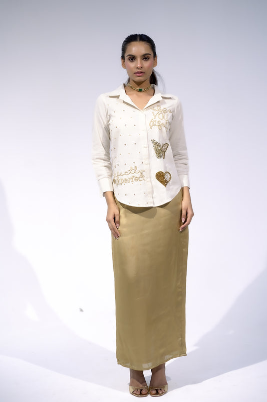Long Gold Skirt